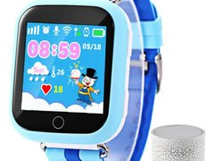 Ceas GPS Copii iUni Kid601, Telefon incorporat, Alarma SOS, 1.54 Inch, Touchscreen, Jocuri, Blue + B